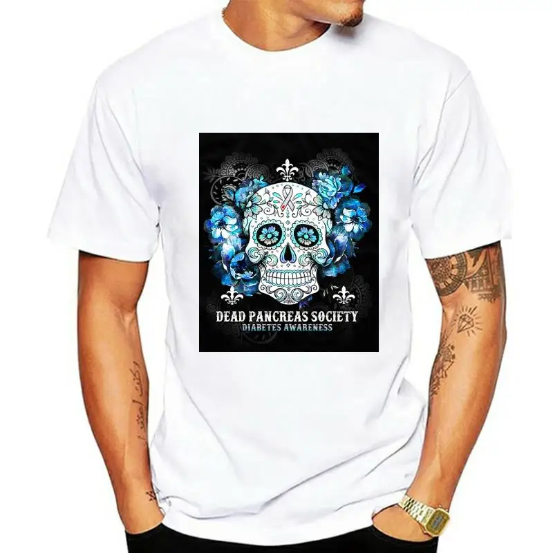 

Skull Cancer Dead Pancreas Society Diabetes Awareness Shirt