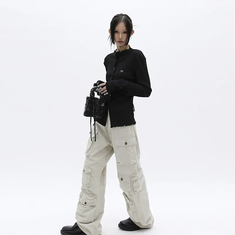 Черная рубашка в стиле каррам Ямамото темная Эстетическая Готическая блузка