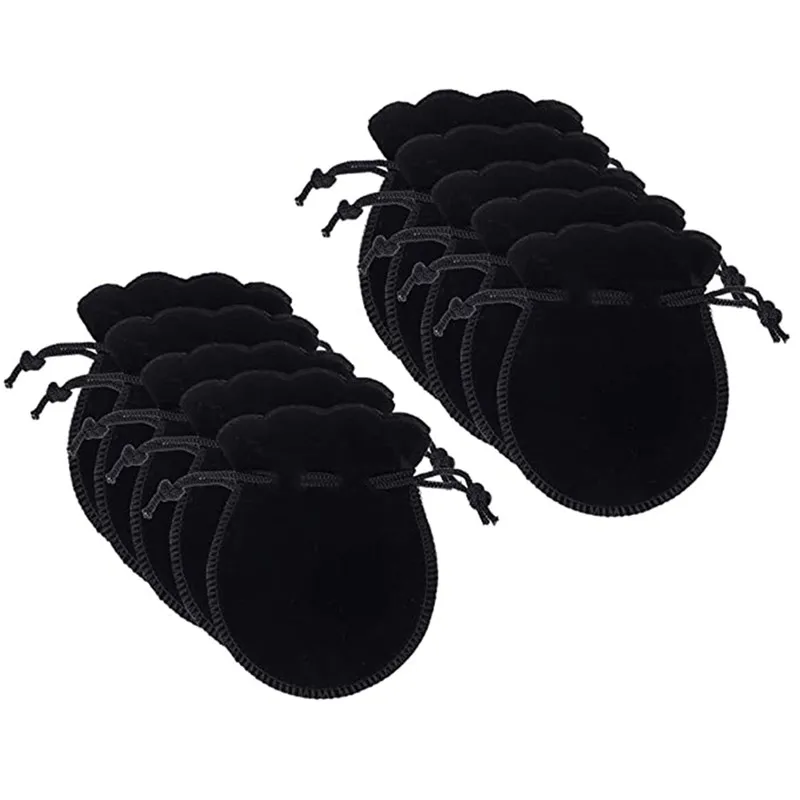 Бархатные Мешочки Из Овечьей шнурки для ювелирных изделий 10 шт.