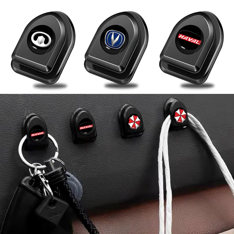 

4pcs Creative Interior Mini Car Hook for Buick Regal Verano Gs Encore Lacrosse GL8 Excelle Enclave Envision Hideo Accessories