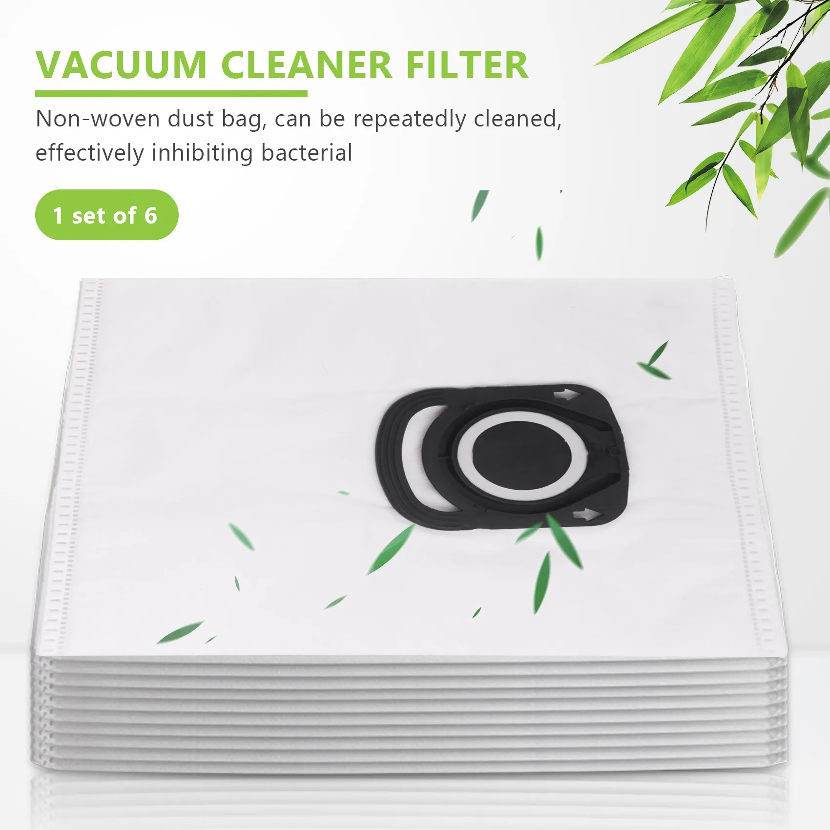 

6 Pcs Dust Bags for Rowenta Silence Force 4A ZR200540 RO64Xx Vacuum Cleaner Filter Bolsa de Basura Parkside BPfire