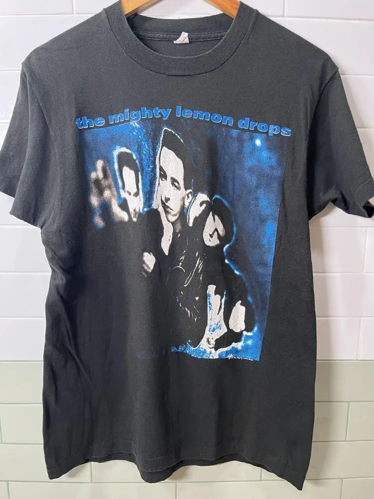 Vtg 1990 могучий лимон капли альтернатива рок пост панк Индий футболка замша |