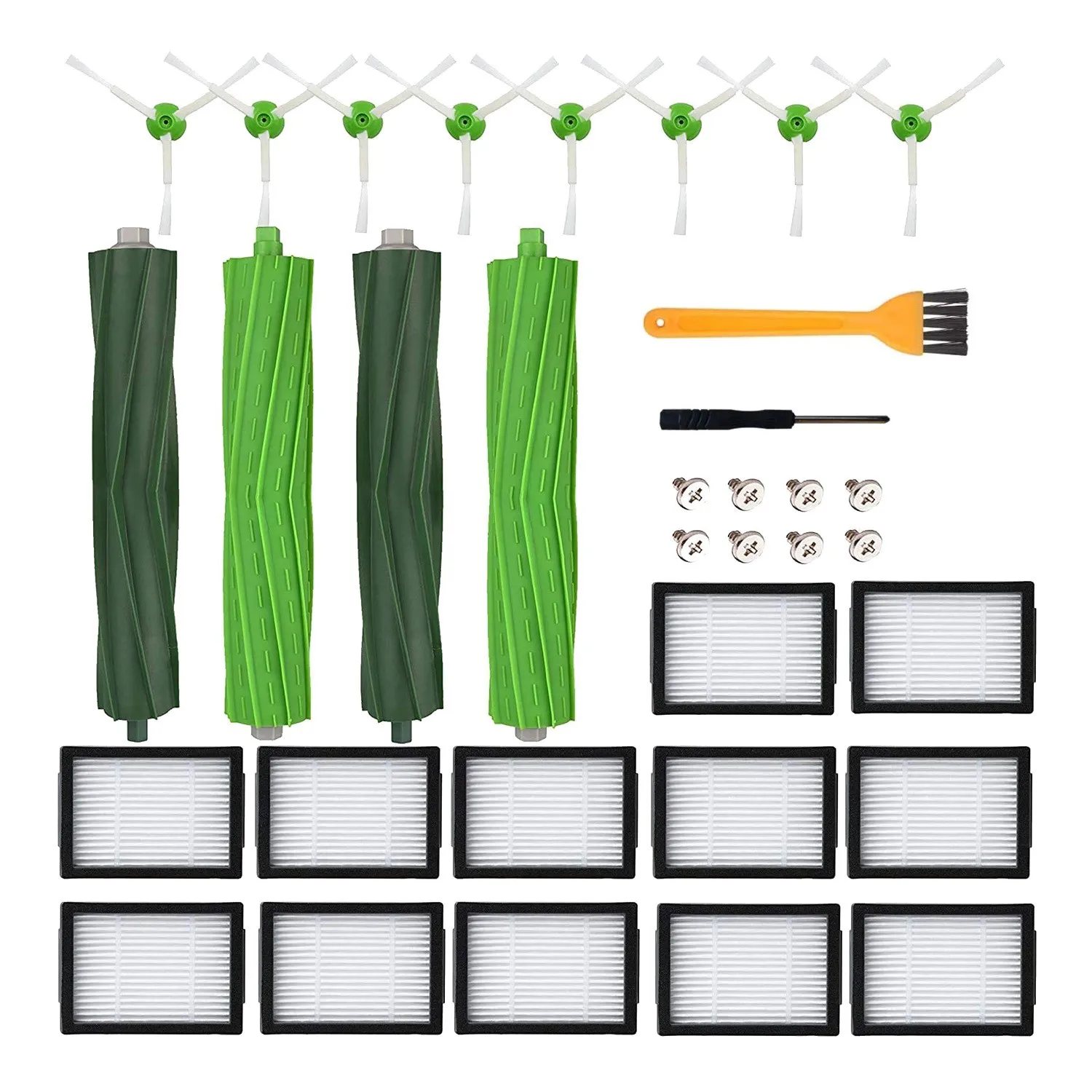 

Replacement Parts for IRobot Roomba I&E Series I7 I7+ E5 E6 E7 Vacuum Cleaner Rubber Brushes HEPA Filters Side Brushes