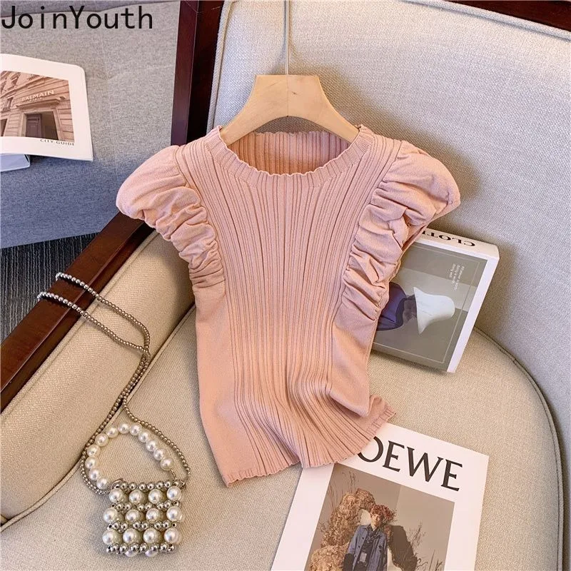 Однотонные рубашки для женщин футболки-туники без рукавов летние футболки