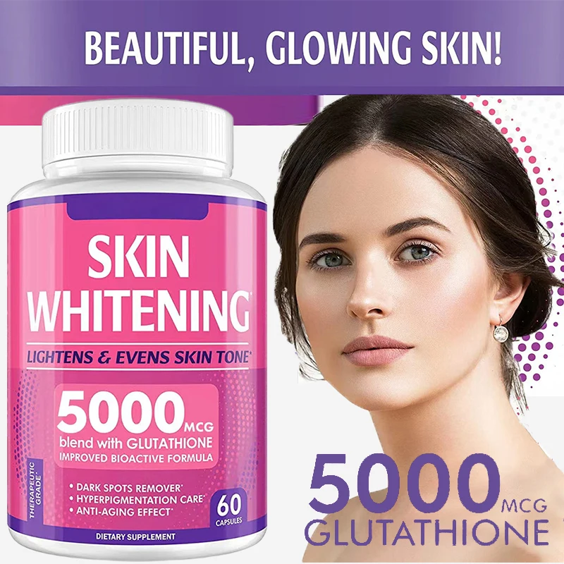 

Natural Skin Whitening Effect Collagen + Glutathione + Vitamin C Skin Facial Reduce Melanin Antioxidant
