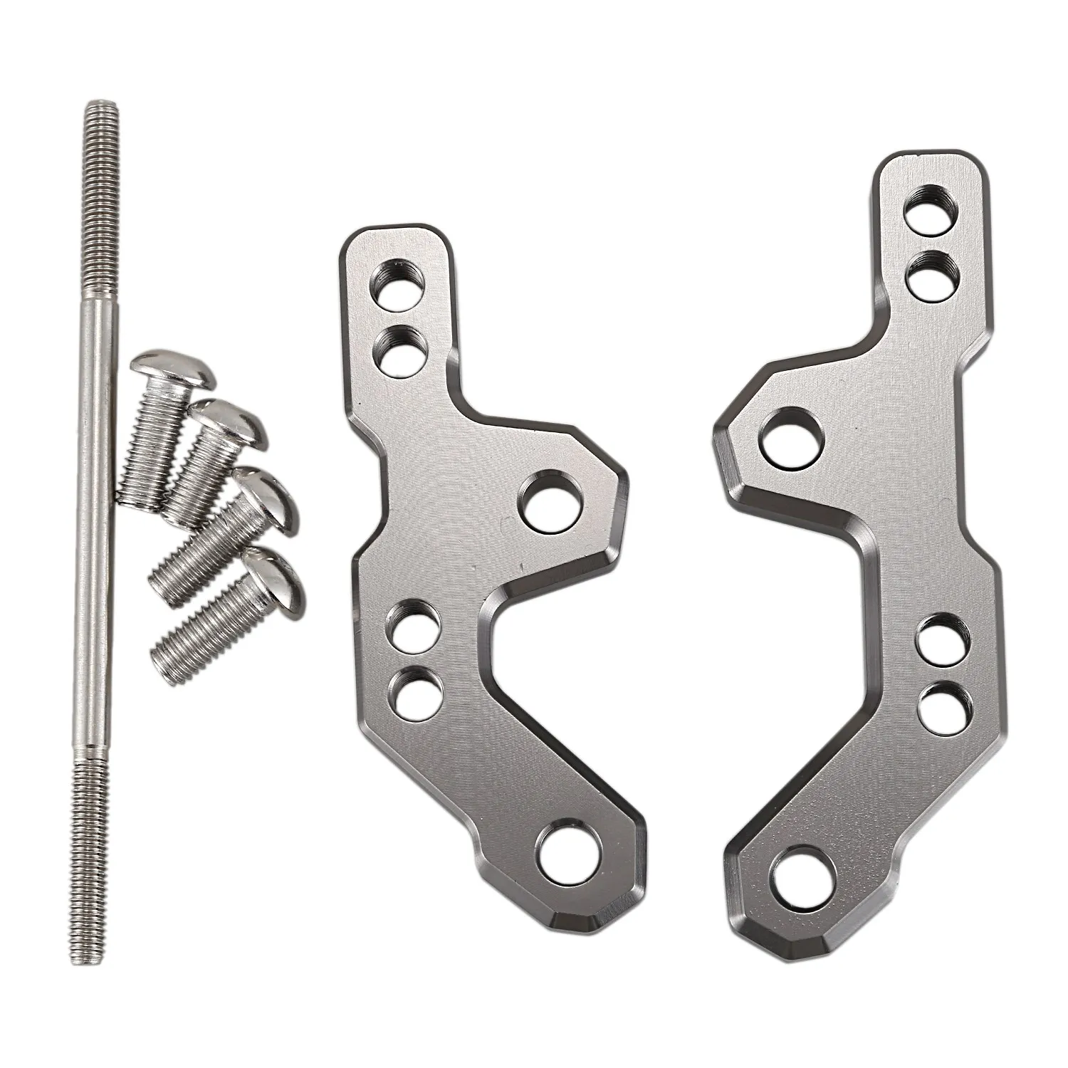 Аксессуары для мотоцикла из алюминиевого сплава, Колки для ног, задняя основа для Kawasaki Ninja 250, 300 детской модели Z250, Z300 (титан)