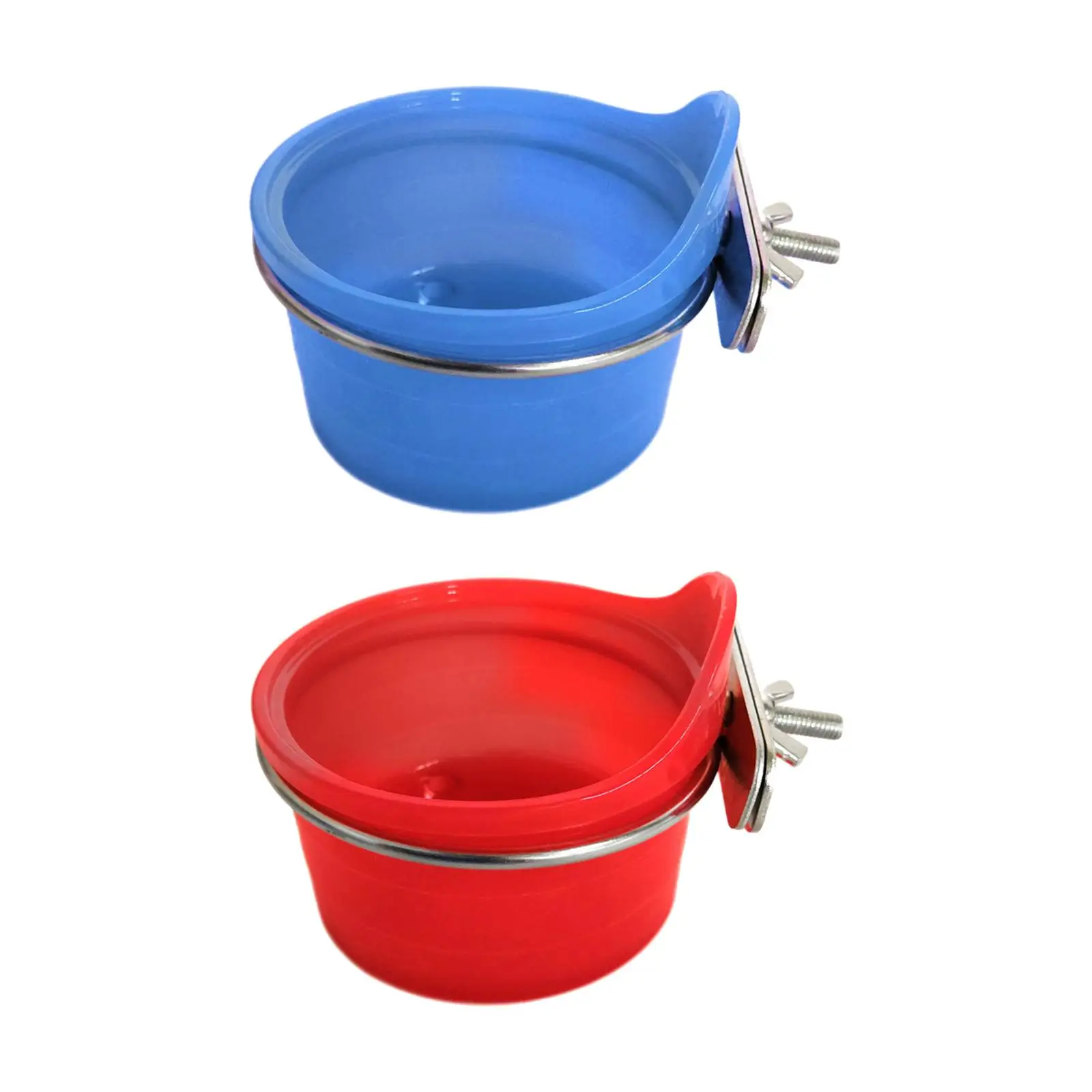 

Миска-кормушка для птиц, прочная легкая в установке, с держателем из нержавеющей стали, для кормления попугаев