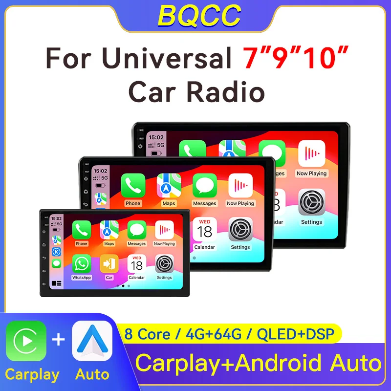 7/9/10 1-дюймовый универсальный 2 Din Android10.0 Автомобильный стереорадио для Volkswagen Nissan