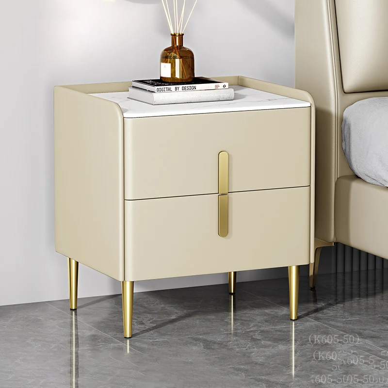 

Italian Library Comfortable Bedside Tables Storage Dressers Minimalist Fashion Bedside Tables Design Mesitas De Noche Bed SY50BT