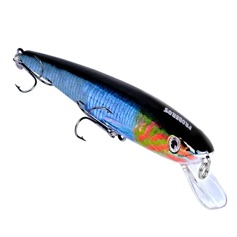 

Fishing lure 4.42"-11cm fishing bait 11.22g Crankbait fishing tackle 6 color Minnow Lures 4# Hook