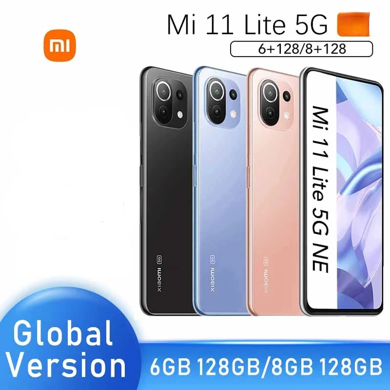 

Global Version Original Xiaomi Mi 11 Lite 5G NE Smartphone 8GB128GB Snapdragon 778G Octa Core 64MP Camera 6.55&quot 90Hz Display