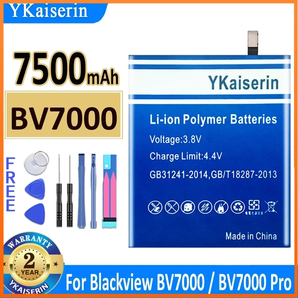 Аккумулятор YKaiserin 7500 мАч для Blackview BV7000 BV 7000/BV7000 Pro BV7000Pro аккумуляторная батарея +