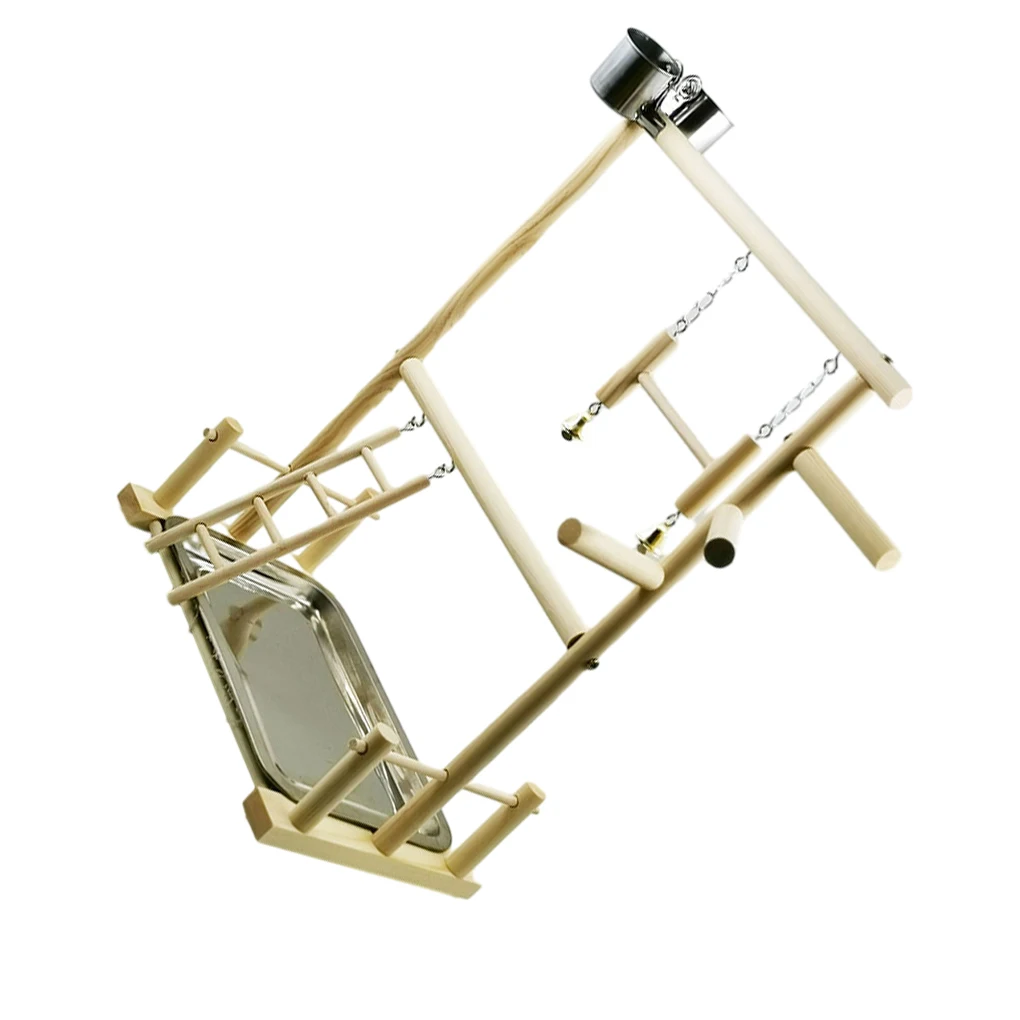 

Wood Bird Stand With Allura Resistance - Maintain Birds Health And Relieve Stress Parrot Play Stands