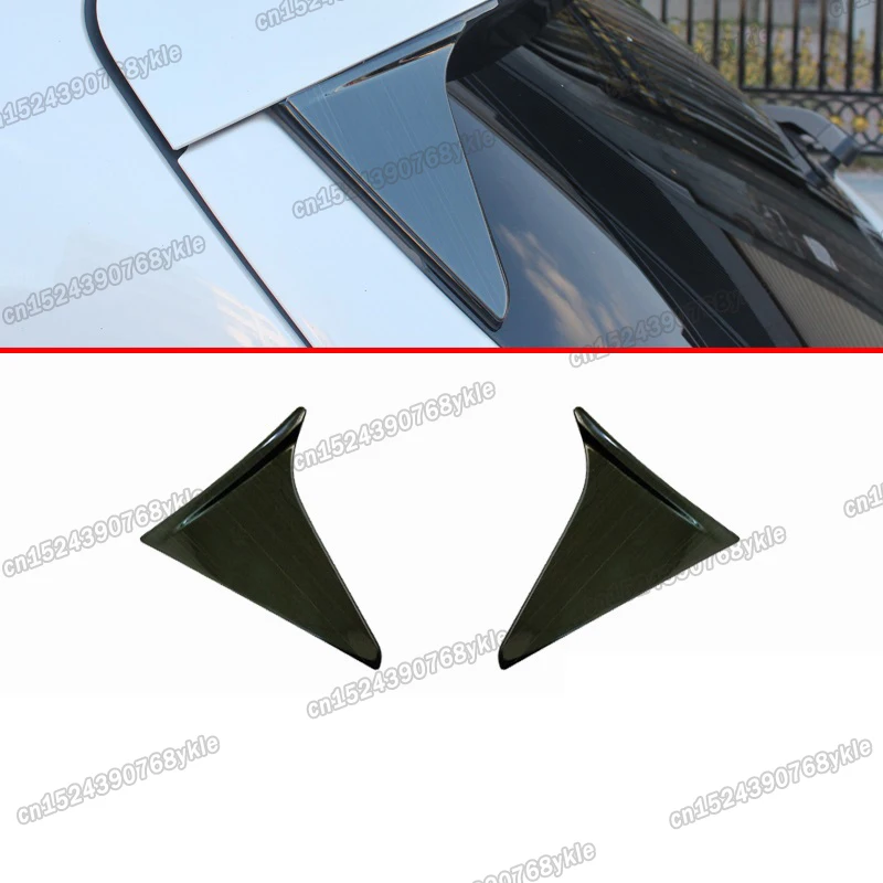 

stainless steel car rear window triangle trims for lincoln mkc 2014 2015 2016 2017 2018 2019 accessories spoiler decoration