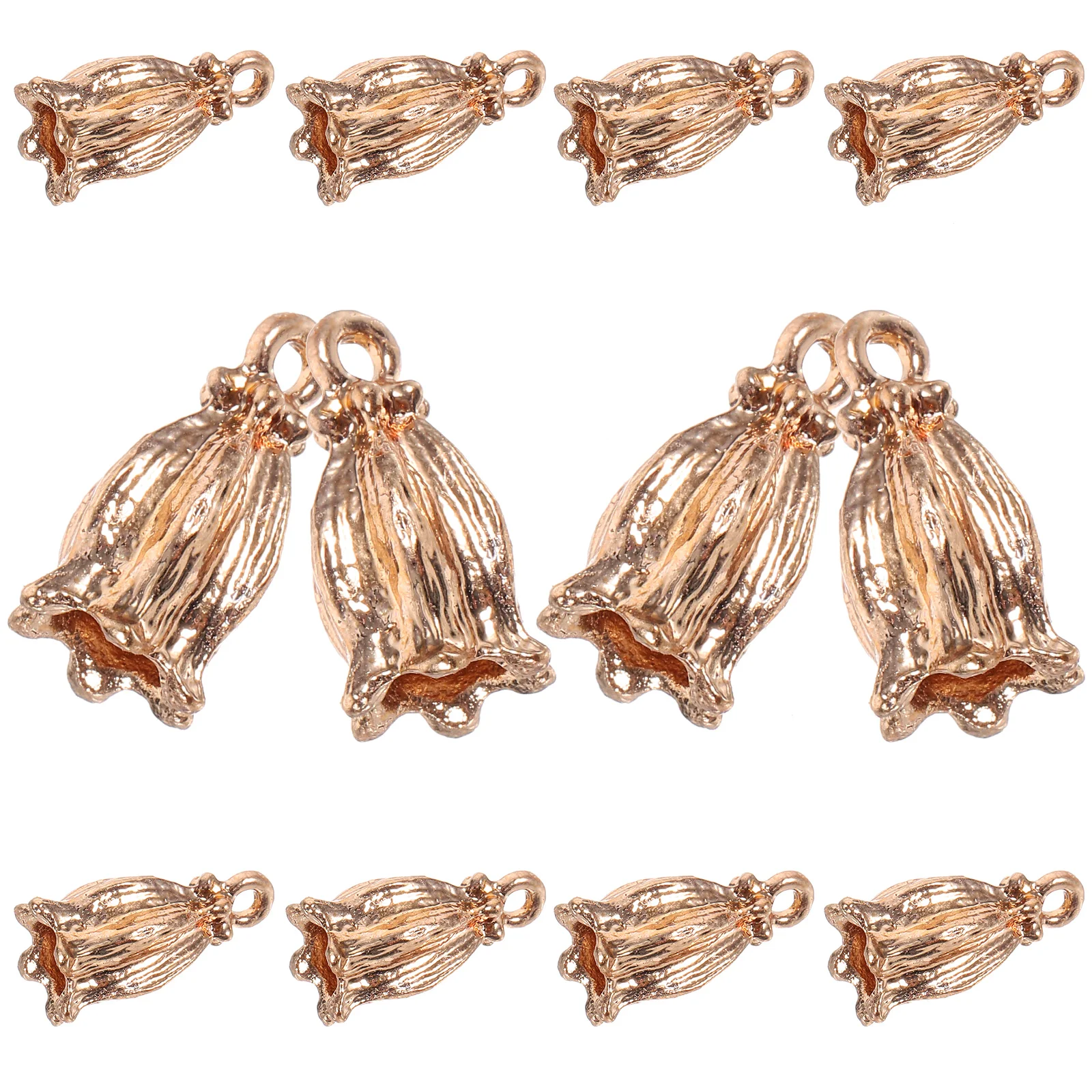 

20 Pcs DIY Crafts Flower Jewelry Charm Ornaments Accessories Bracelets Pendant Charms Making Alloy