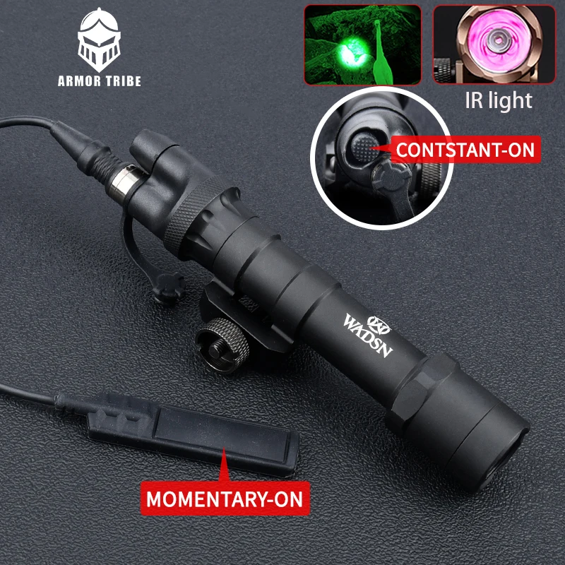 Tactical Metal M600B IR Led Light SF M600 WADSN Flashlight ar15 Airsoft Hunting Rifle Torch Weapons Light MomentaryFit Picatinny