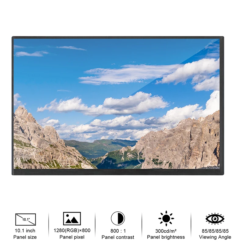 10.1 Inch GV101WXM-N81 HD Digital IPS LCM LCD Display Screen Resolution 1280×800 Tablet PC Display