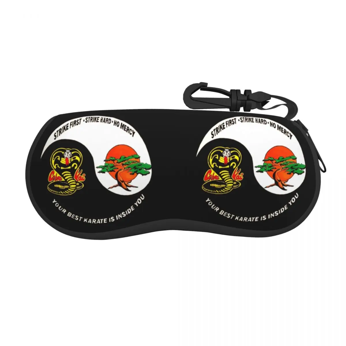 

Custom Miyagi Do Cobra Kai Glasses Case Portable Yin Yang The Karate Kid Shell Eyeglasses Case Sunglasses Box