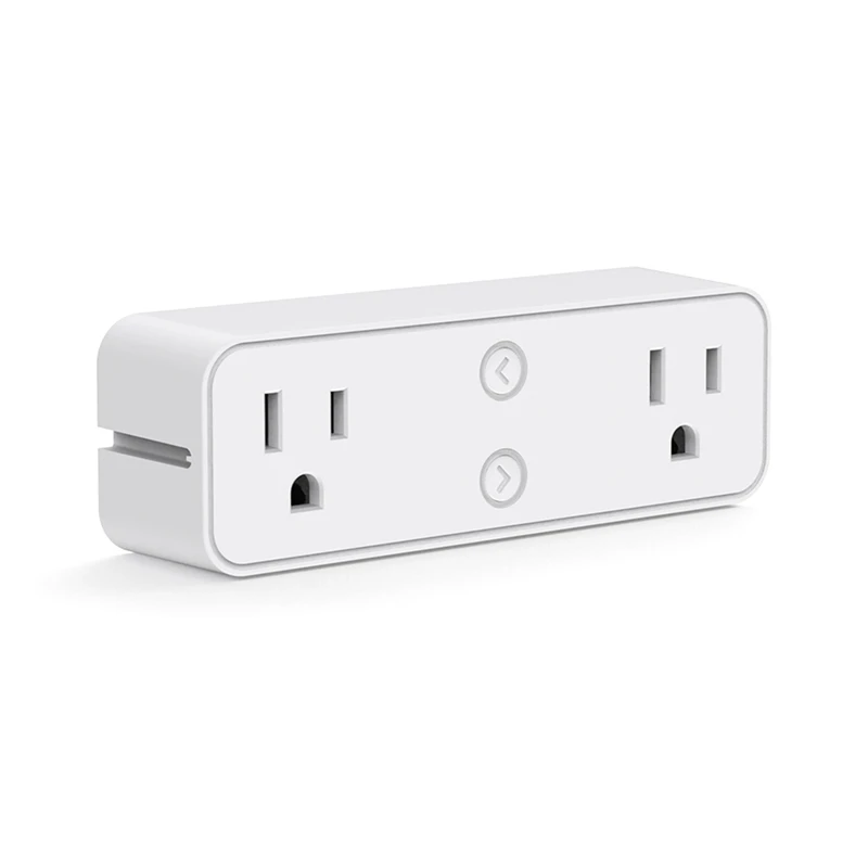

Smart Plug 10A Wifi Outlet Extender Dual Socket Plugs Works With For Alexa, Home Assistant,No Hub Required US Plug