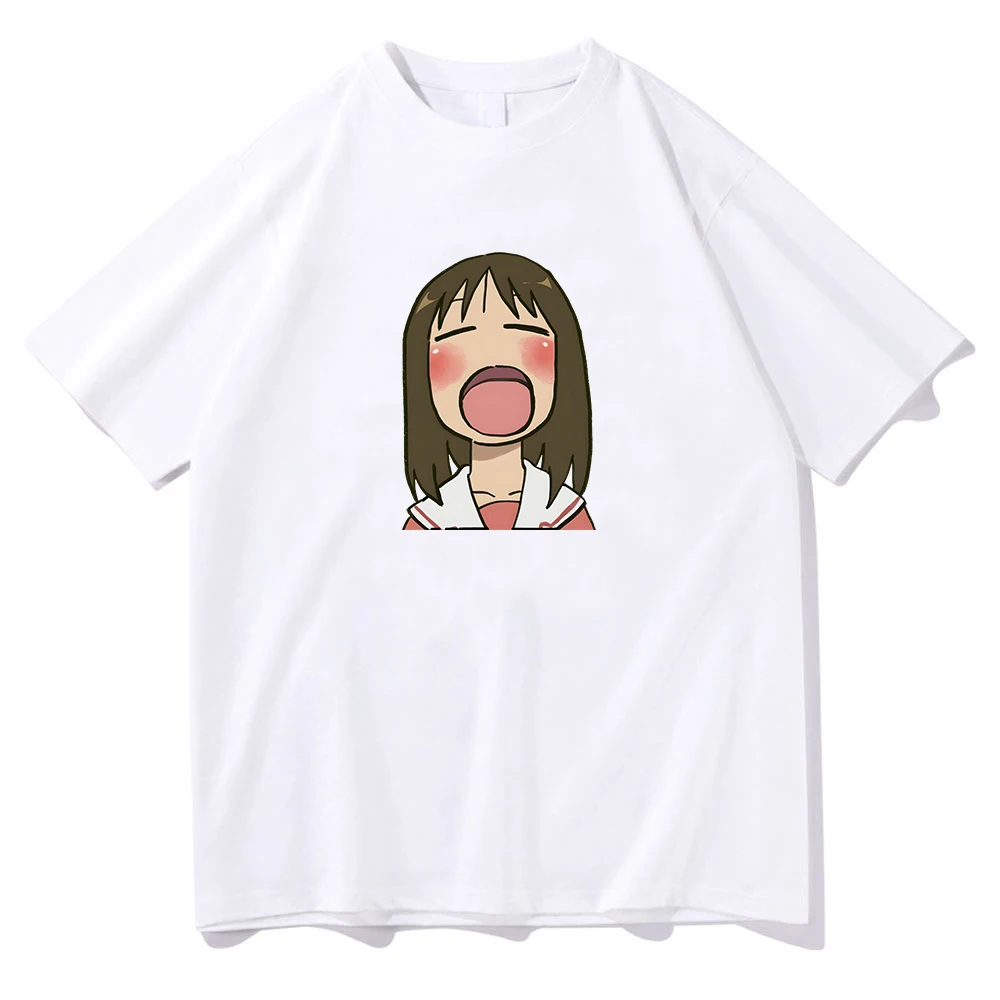 

Ayumu Kasuga Osaka The Girl Is Yawning Harajuku T-shirts Women Korean Style Tshirts Kawaii/Cute 100% Cotton Tees Aesthetic Print