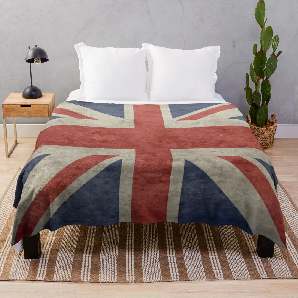 

Одеяло Union Jack-теплое зимнее одеяло с британским флагом, роскошное утепленное Флисовое одеяло, милое одеяло в клетку