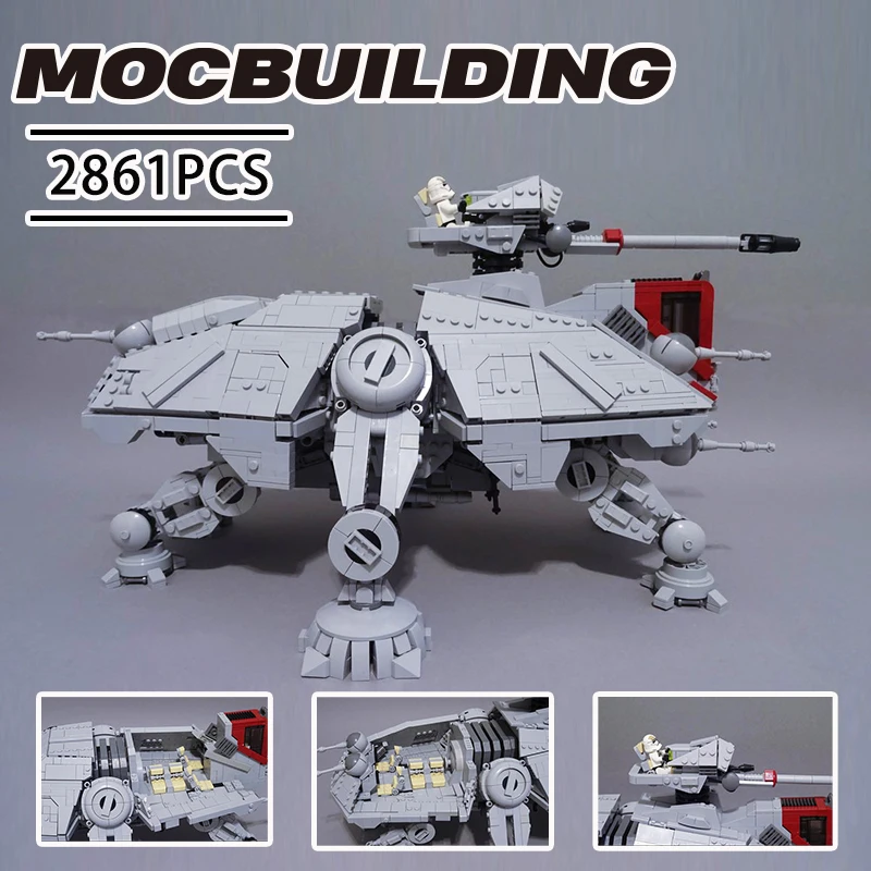 

New Star Plan MOC Walking AT-TE Big Model Building Block Space Wars Diy Assembly Bricks Construction Sets Kid Toys xmas Gifts