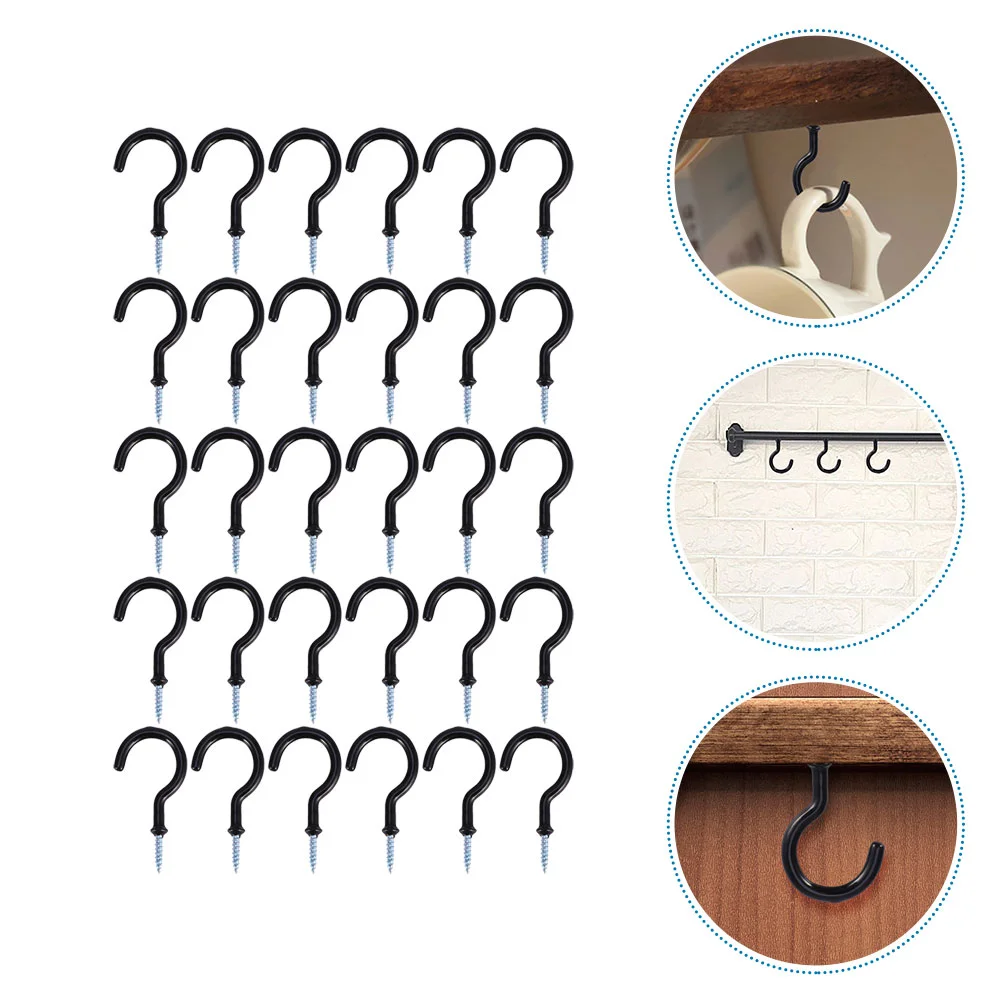 

30 шт., настенные крючки для хранения, из углеродистой стали