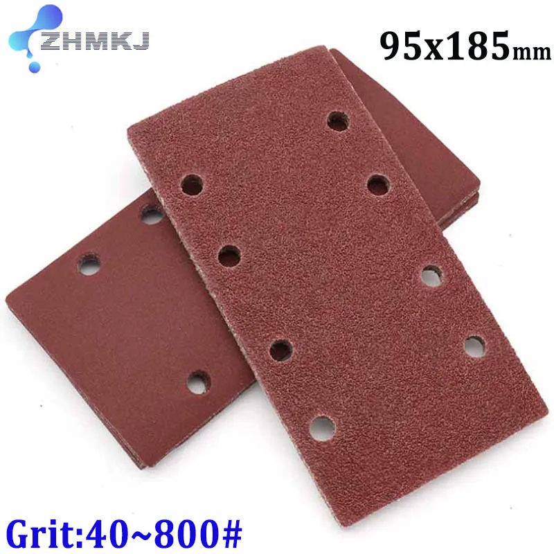 Наждачная бумага с 8 отверстиями, Зернистость 40 ~ 185 #, 95x800 мм Наждачная бумага с 8 отверстиями, Зернистость 40 ~ 185 #, 95x800 мм