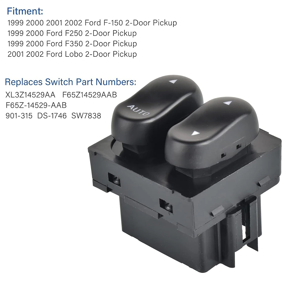 Переключатель Стеклоподъемника для Ford F150 F250 F350 Lobo 2 door 1999-2002 XL3Z14529AA