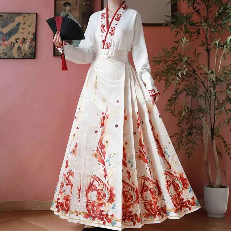Mo Shengge оригинальный Hanfu Feng Laiyi новая китайская юбка с лицом лошади тост костюм