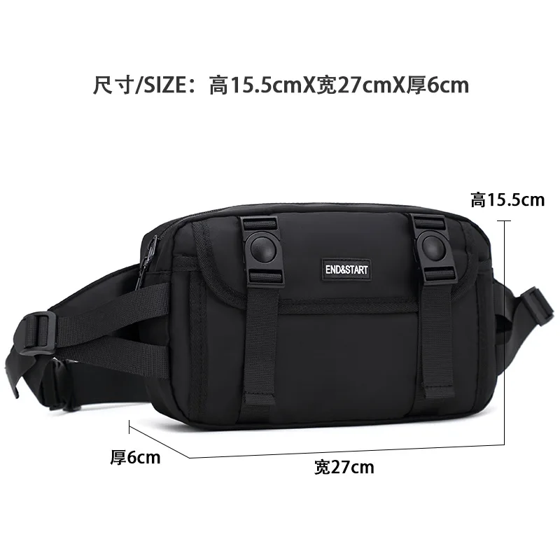 Men's Crossbody Shoulder Bag  Multi-Functional Large Capacity Chest Bag Casual Bag