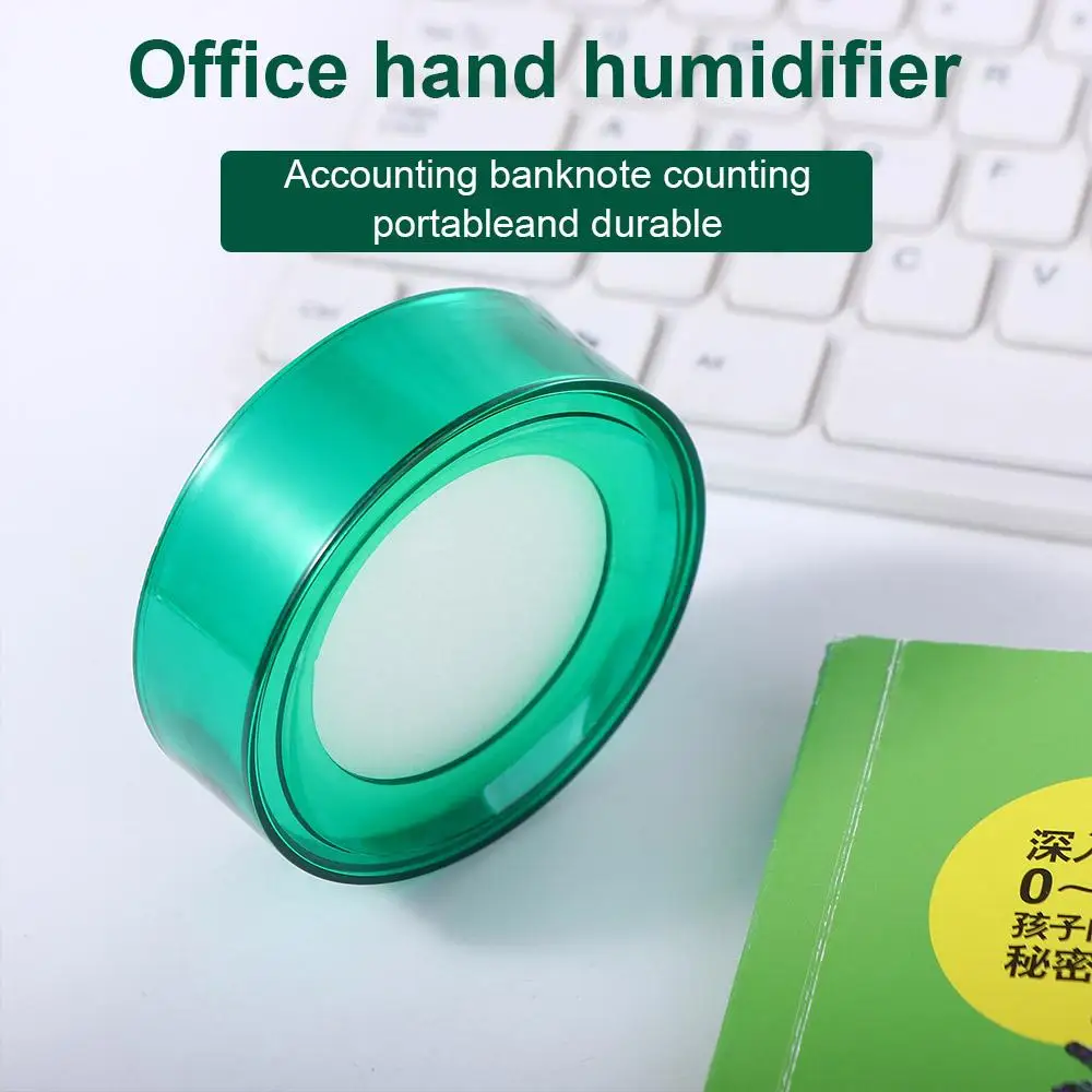 

Wet Hand Device Treasurer Supermarket Bank Teller Finger Wet Device Finger Wetted Tool Round Case Money Counting Tool