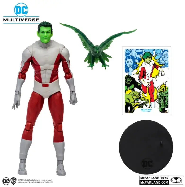 Экшн-фигурка Mcfarlane TITANS BEAST BOY 17 см (Золотая этикетка) dc7-дюймовая масштабная шарнирная фигурка аниме модель игрушки подарок