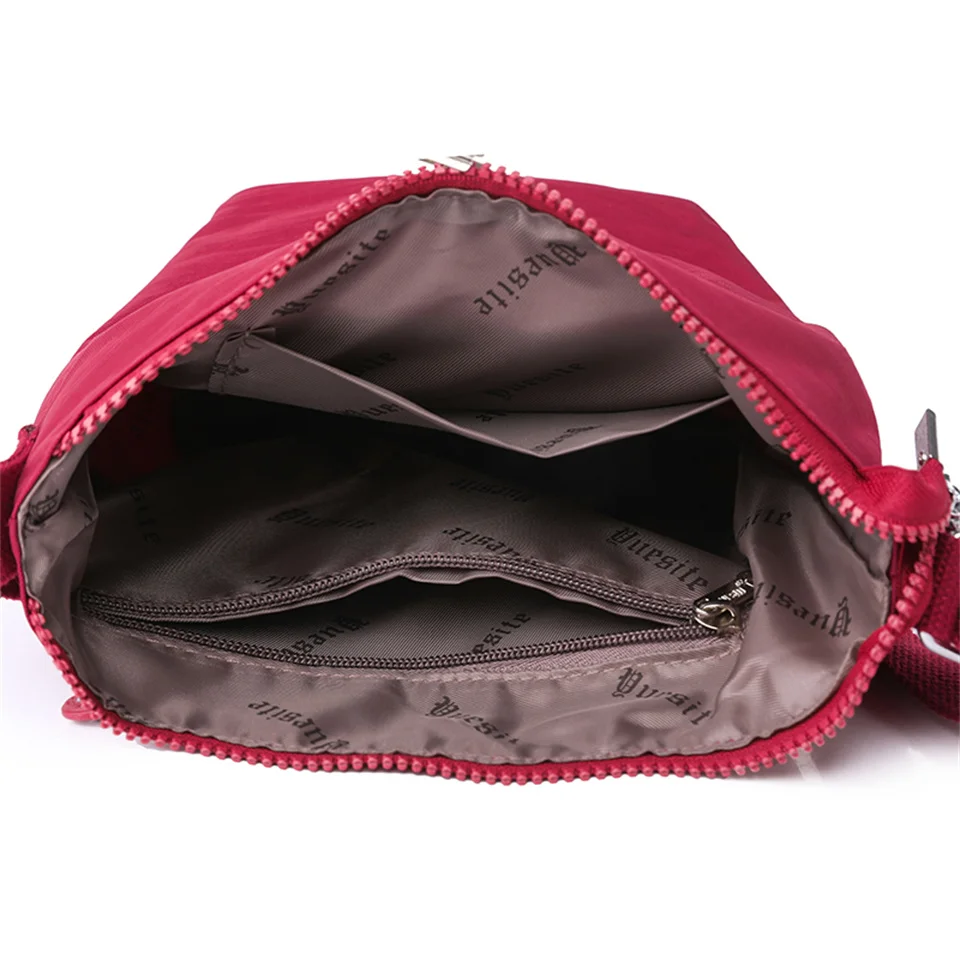 Women Nylon Travel Shoulder Bag Casual Crossbody Bags Good Qualtiy Outdoor Handbag School Retro Tote Zipper Messenger Bag