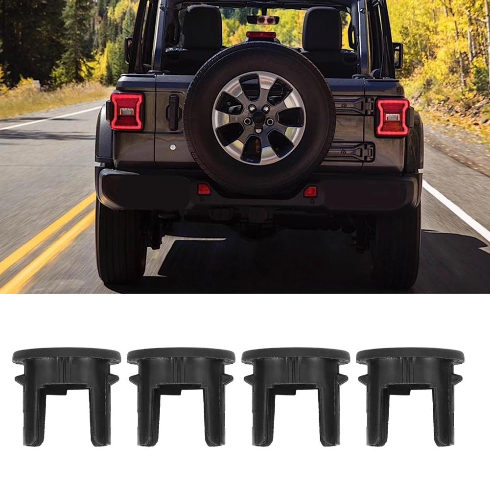 

4x Rear Bumper Easy Installtion For JEEP Wrangler JL 2018+ Placement On Vehicle ABS Plastic Durable High Grade