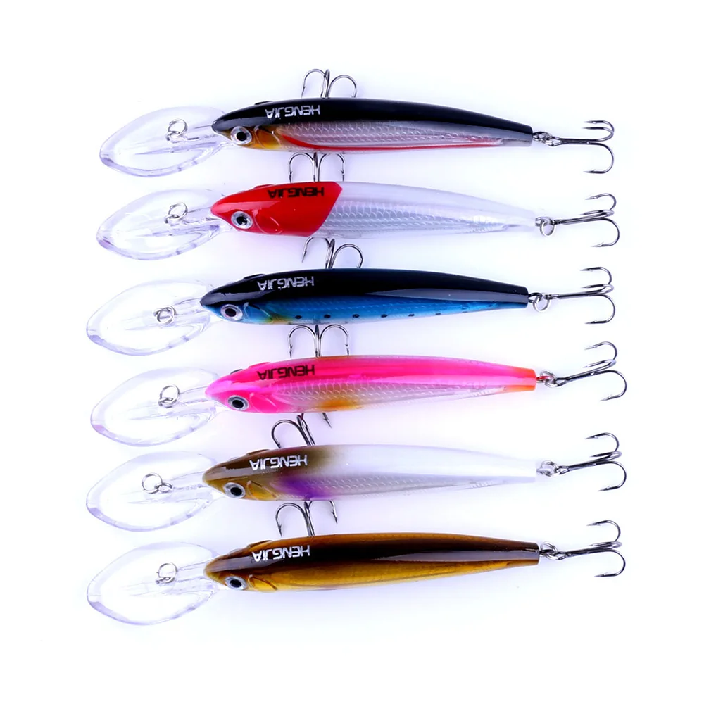 

60pcs Fishing Lure wobblers Minnow 17cm 30g Artificial Hard Bait Carp Pike Crankbait Lure