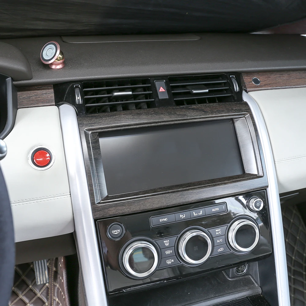 

Дубовая древесина для Land Rover Discovery 5 Lr5 L462 2017 2018 Abs хромированная рамка для внутренней навигационной коробки отделка автомобильные аксессуары