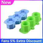 Горячая Распродажа силиконовые формы для горшков, ремесленные многоугольные формы для чашек, сделай сам, цветочный горшок, глина, гипсовая форма, форма для бетона с 3 отверстиями