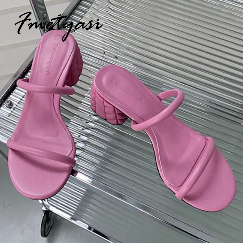 Новинка лета 2022 женские сандалии модная женская обувь на массивном каблуке