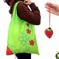 processing style shopping bag strawberry bag portable folding waterproof environmental protection supermarket shopping bag