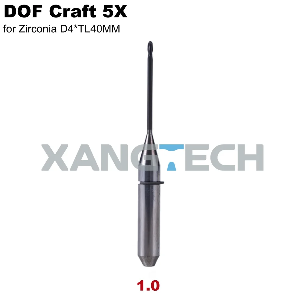 Фото Фрезы XANGTECH DOF 5X из циркония для CAD/CAM систем, зуботехнические фрезы для обработки циркониевых блоков, инструменты для сверления №4