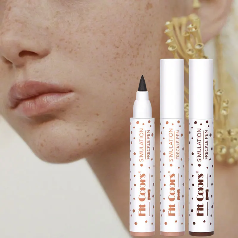 

Natural Freckle Pen Waterproof Face Light Brown Dark Eyeliner Dot Spot Pen Cosmetic Long-Lasting Makeup Tool Not Easy To Fade