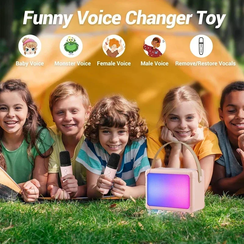 Портативная микрофонная караоке-машина для дома взрослых и детей Bluetooth PA-динамик