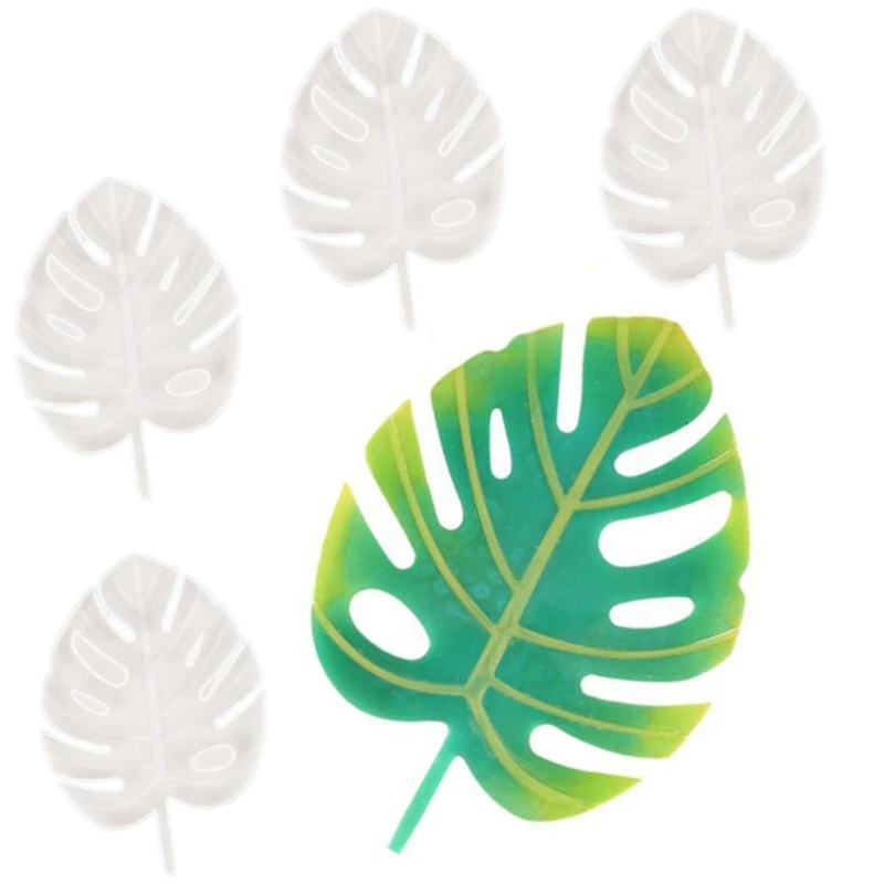 

Silicone Resin Molds, 1Pcs Large Resin Tray Mold + 4Pcs Coaster Molds, Turtle Leaf Tray and Coaster Epoxy Molds Set