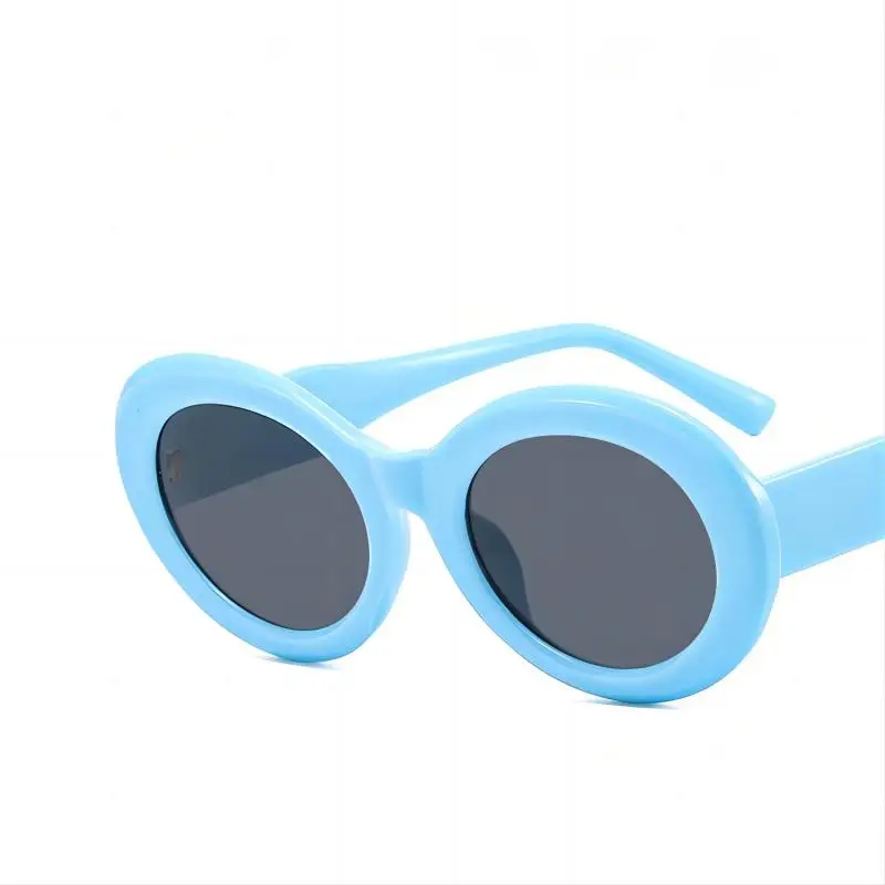 Модные овальные полосатые солнцезащитные очки Зебра Женские уличные стильные