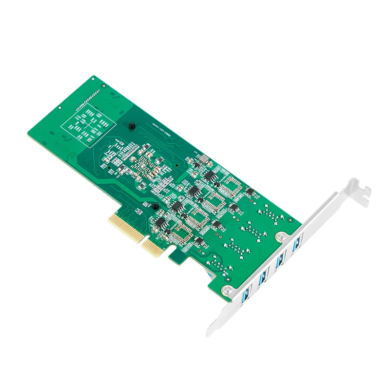 Фото 4 порта USB 3,0 PCI Экспресс плата расширения PCIE USB 3 Hub плата PCI E PCI-E PCIE к USB 3,2 адаптер USB 3.0 5 Гбит/с удлинитель Adaters №4