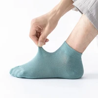 mesh socks mens socks summer thin breathable sports solid color deodorant sweat absorption mens cotton socks low top