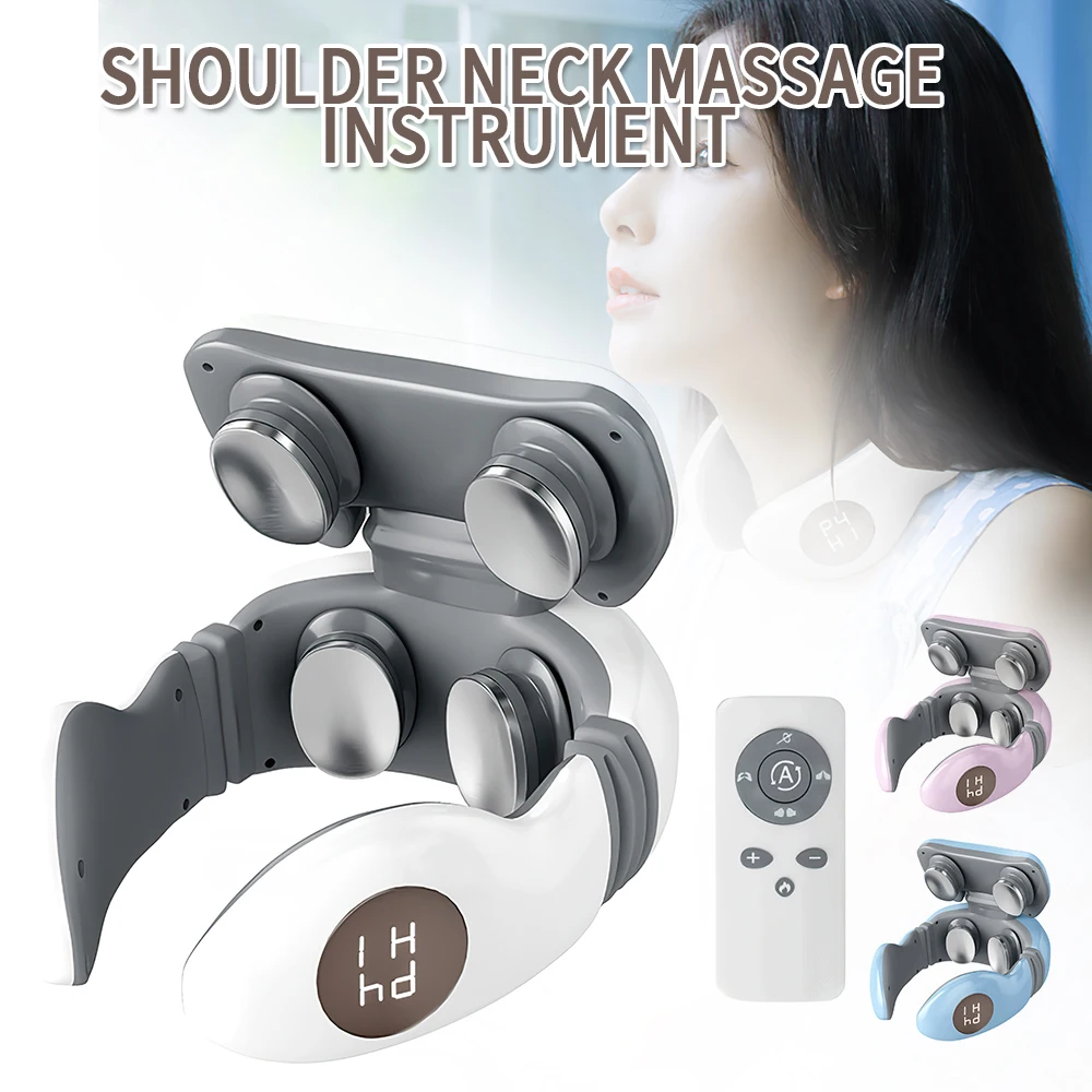 

Electric Neck Massager Low Frequency Smart Neck And Back Massager Cervical Shoulder Pain Relief Body Relaxation Massage Machine