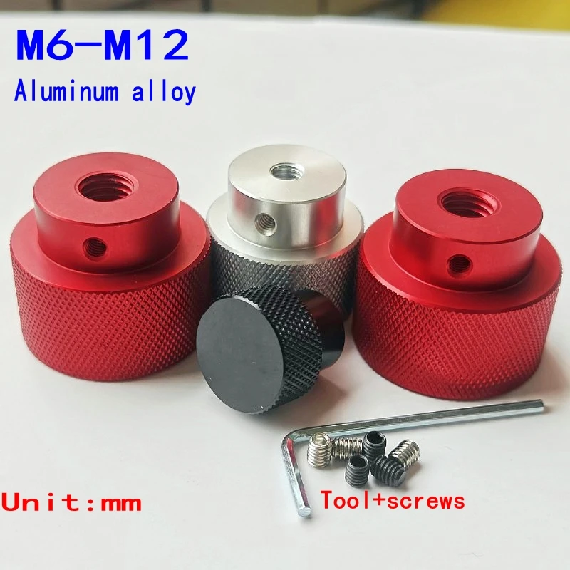 M6 M8 M10 M12 Цветная ручная гайка с глухим отверстием Алюминиевая гайка с накаткой для фиксации воздушного сплава из алюминиевого сплава Затянутая ручная гайка