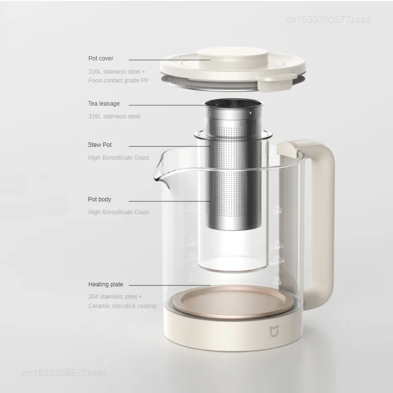 Многофункциональный чайник Xiaomi Mijia S2 емкостью 800 л из нержавеющей стали 316L с